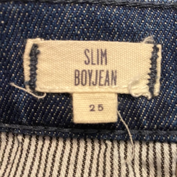 Madewell the Slim boy jean patches -Up Edition Springfield Wash distress jeans. - Picture 8 of 11